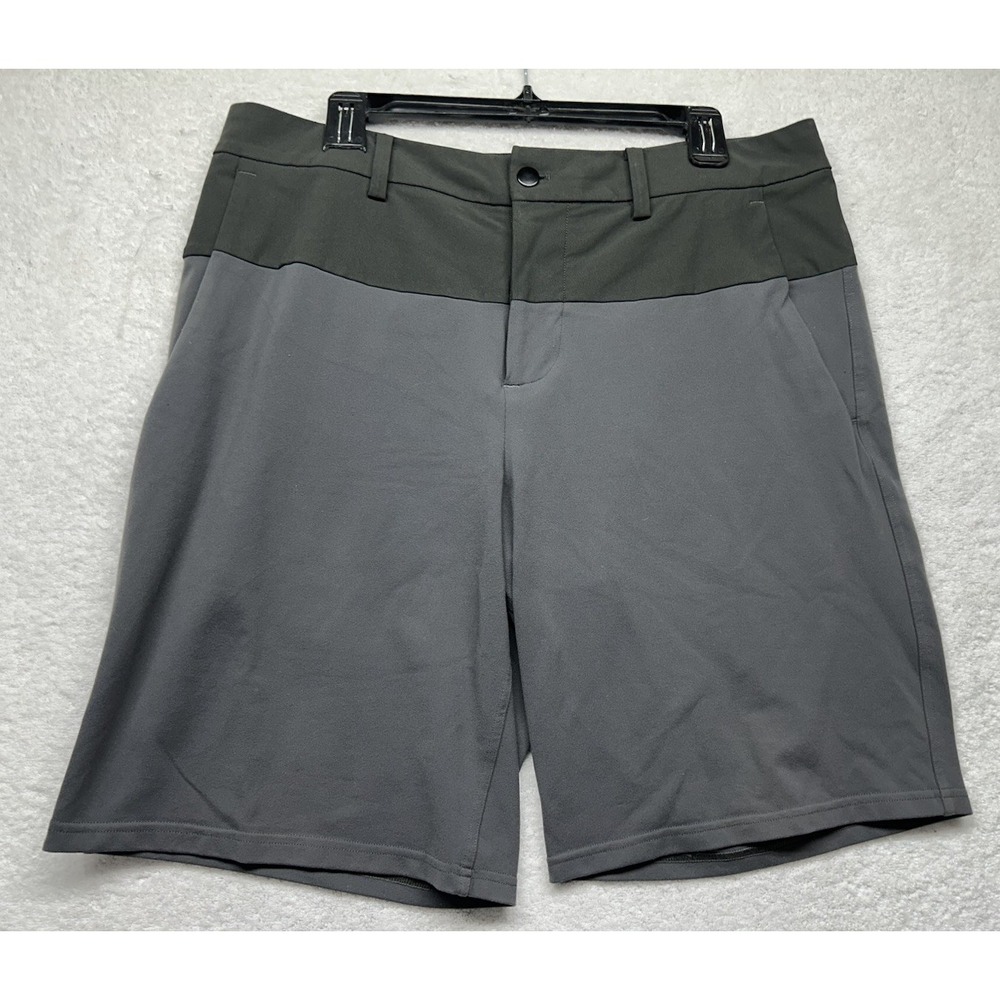 Lululemon Mens Size 36 Gray Union Chambray Chino Shorts (T7)